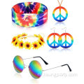 Hippie -kostuumset vrouwelijke accessoires voor 60s 70s